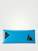 8.30 PM Oversized Leather Clutch