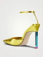 Perine Metallic Leather Pumps