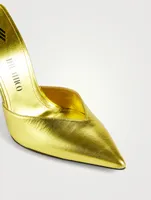 Perine Metallic Leather Pumps