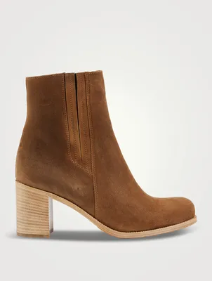 Paulie Heeled Suede Ankle Boots