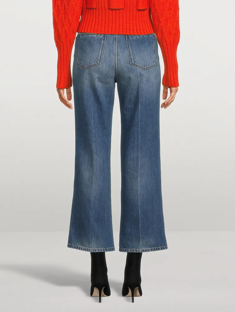 Stevie High-Waisted Cropped Jeans