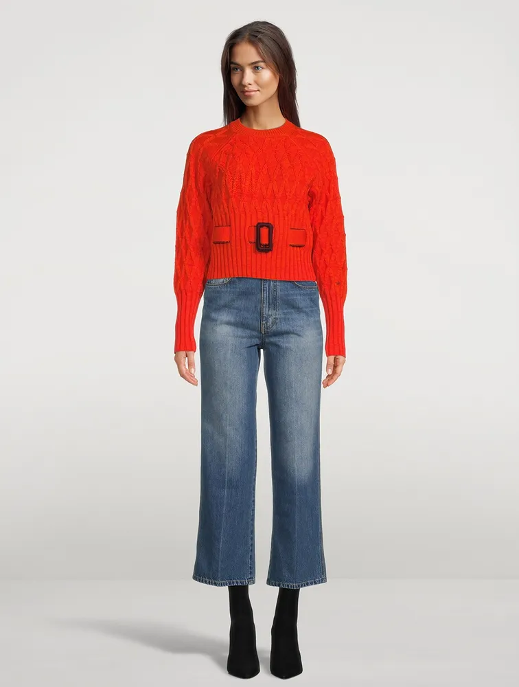Stevie High-Waisted Cropped Jeans