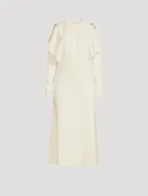 Cold-Shoulder Midi Dress