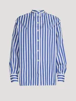 Cotton Shirt Striped Print