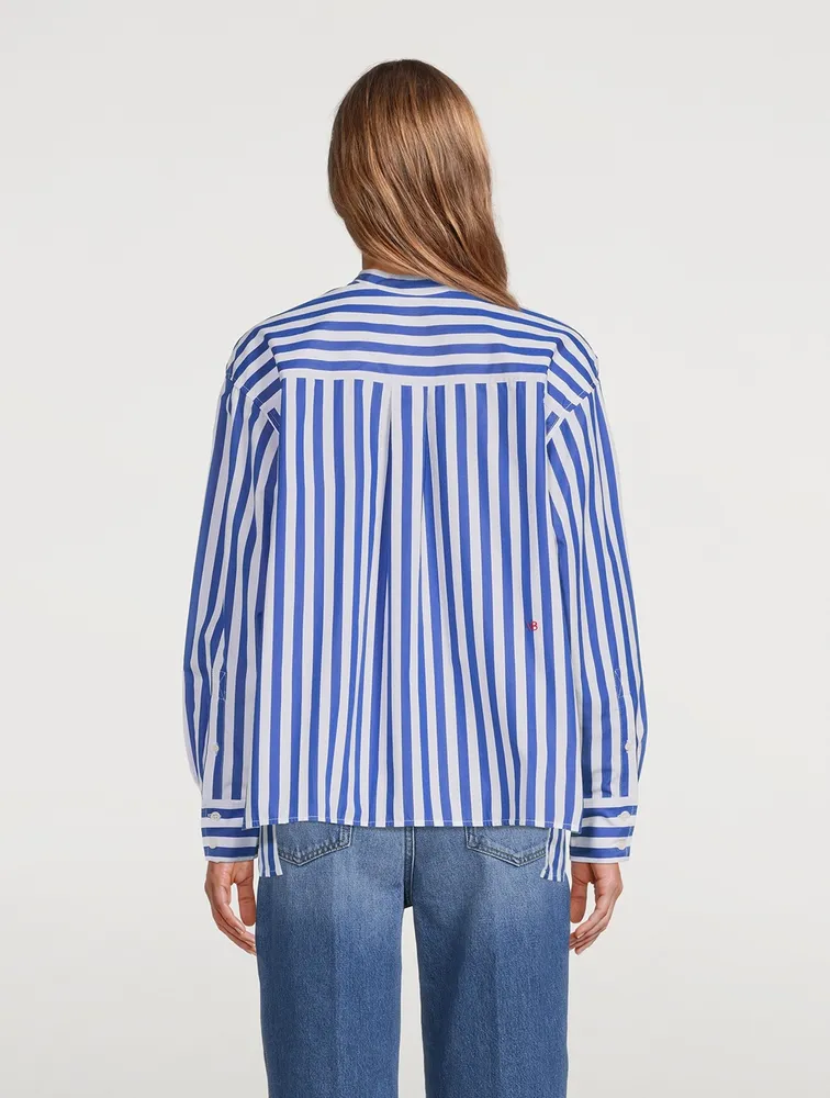 Cotton Shirt Striped Print