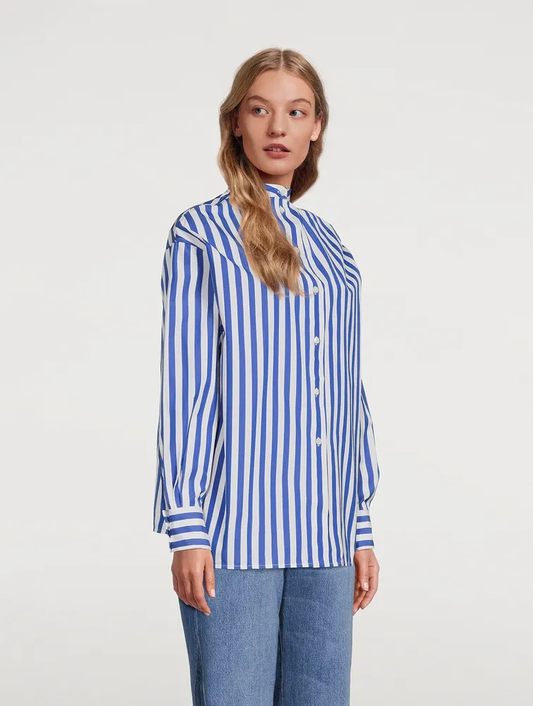 Cotton Shirt Striped Print