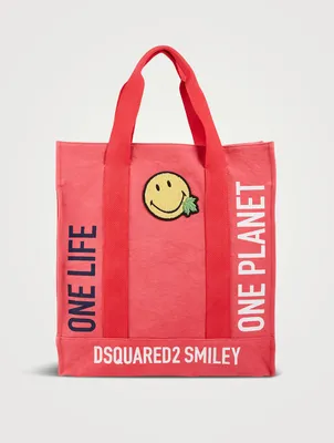 Smiley Organic Cotton Shopping Bag