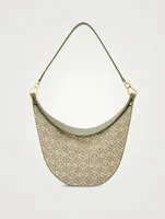 Luna Anagram Jacquard And Leather Shoulder Bag