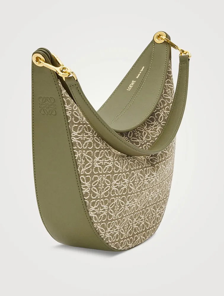 Luna Anagram Jacquard And Leather Shoulder Bag