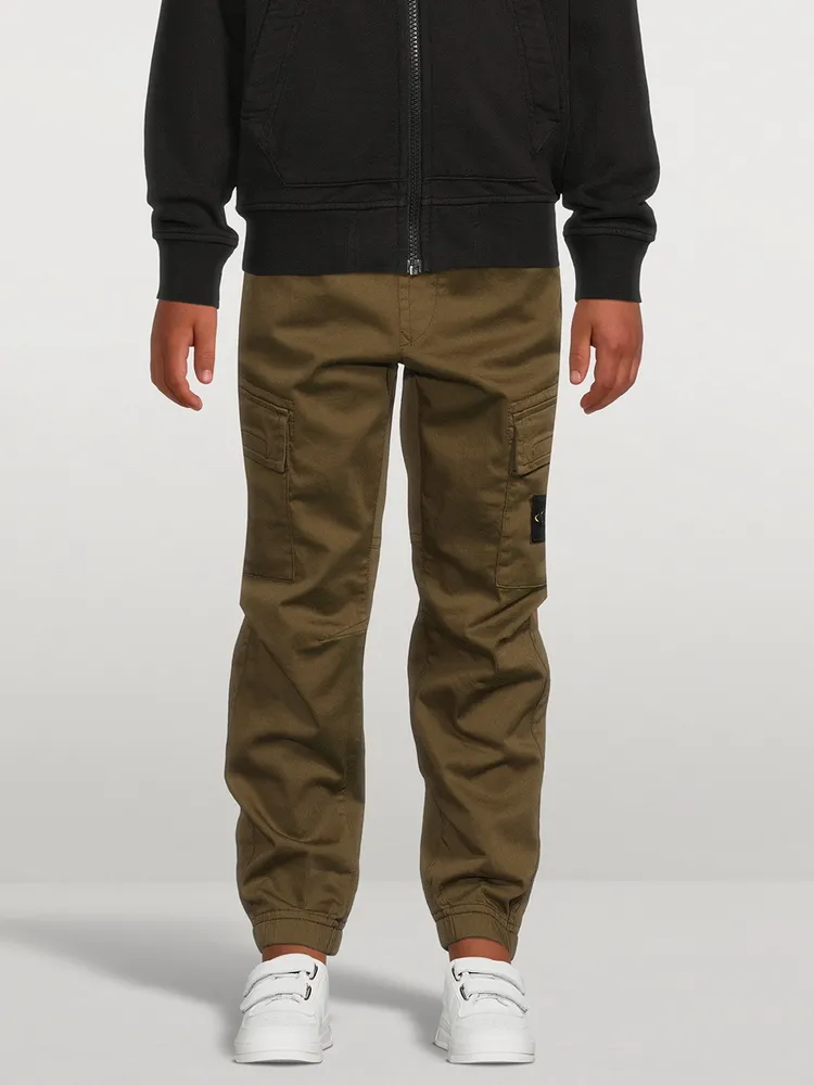 Cotton And Wool Cargo Pants