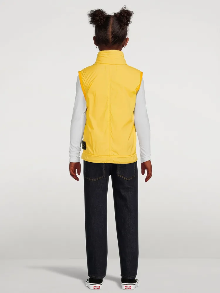 Stretch Nylon Canvas Zip Vest