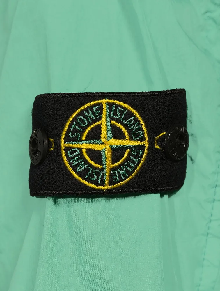 Nylon Zip Jacket With Hood
