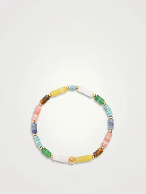 Multicolour Heishi Beaded Bracelet