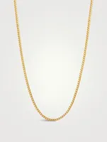 Squared 18K Gold Plated Chain Necklace