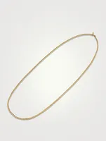 Squared 18K Gold Plated Chain Necklace