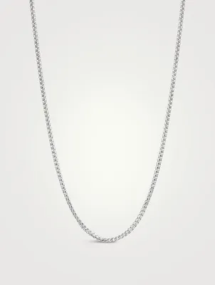 Squared Silver Chain Necklace
