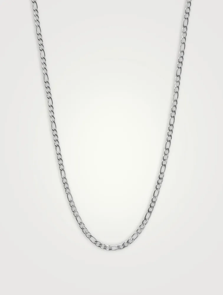 Stainless Steel Figaro Chain Necklace