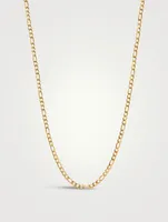 18K Gold Plated Figaro Chain Necklace