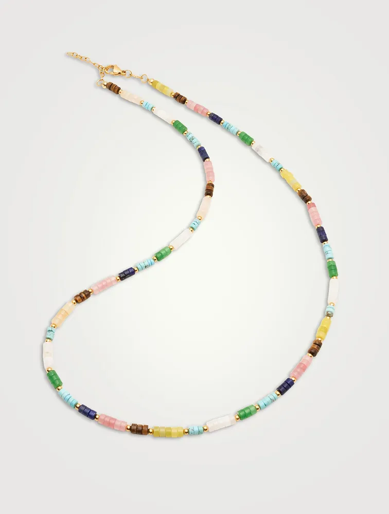 Multicolour Heishi Beaded Necklace