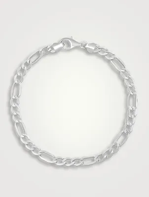 Silver Figaro Bracelet