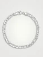 Silver Figaro Bracelet