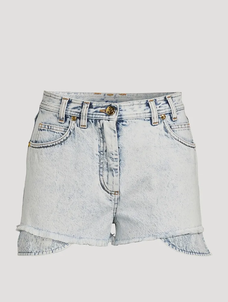 High-Waisted Denim Shorts