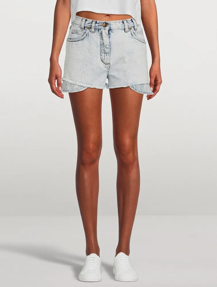 High-Waisted Denim Shorts