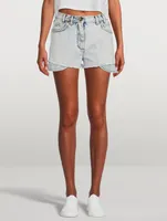 High-Waisted Denim Shorts