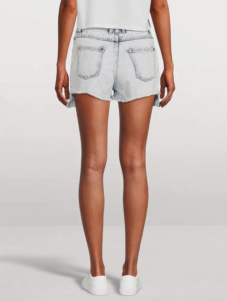 High-Waisted Denim Shorts