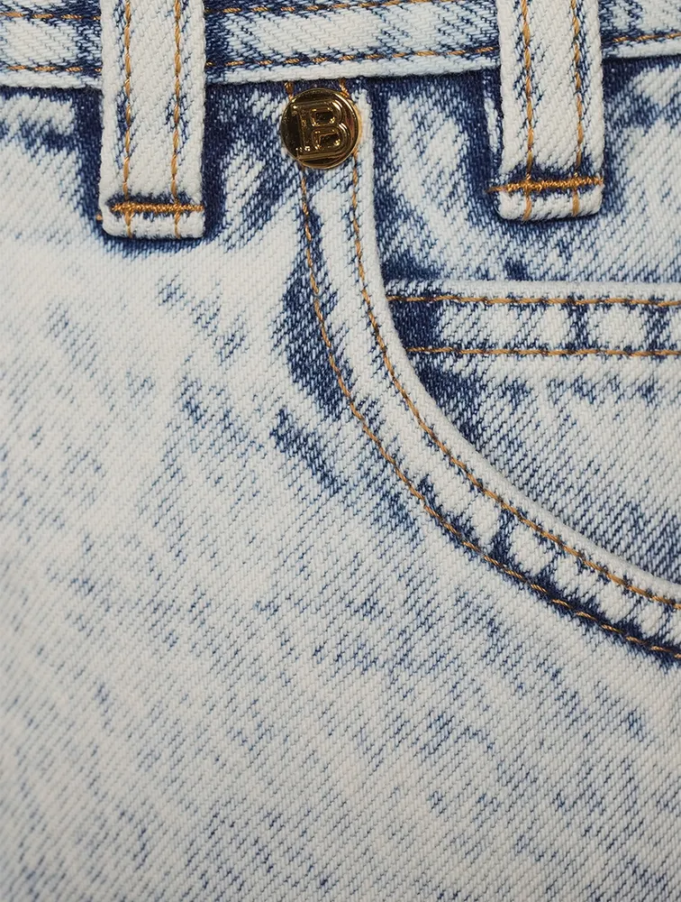 High-Waisted Denim Shorts