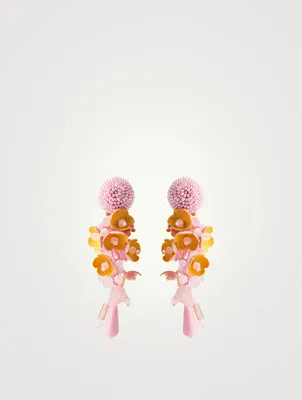 Bouquet Beaded Drop Earrings