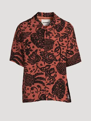 Short-Sleeve Camp Shirt Hawaiian Print