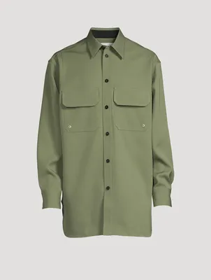 Wool Oversized Shirt