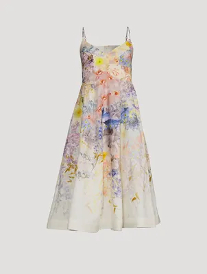 Rhythmic Picnic Midi Dress Floral Print