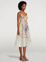 Rhythmic Picnic Midi Dress Floral Print