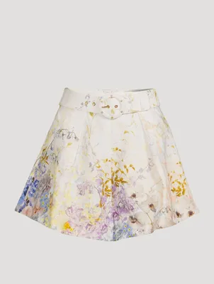 Rhythmic Tuck High-Waisted Shorts