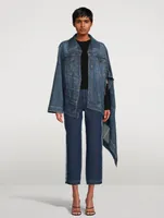 Asymmetric Denim Jacket