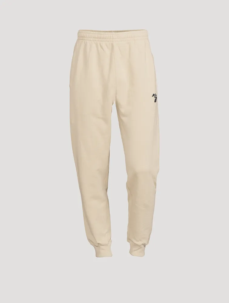 Cotton Sweatpants With Face Logo