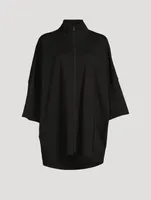 Slope Shoulder Zip-Front Top