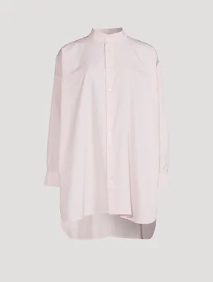 Cotton Poplin A-Line Shirt