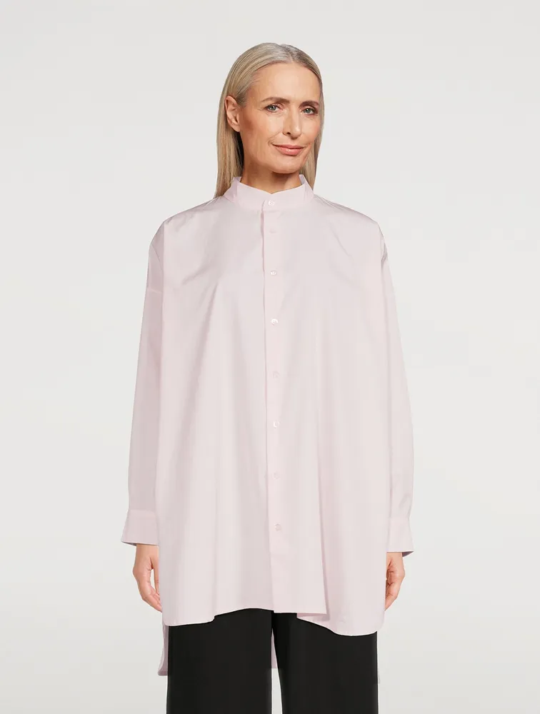 Cotton Poplin A-Line Shirt