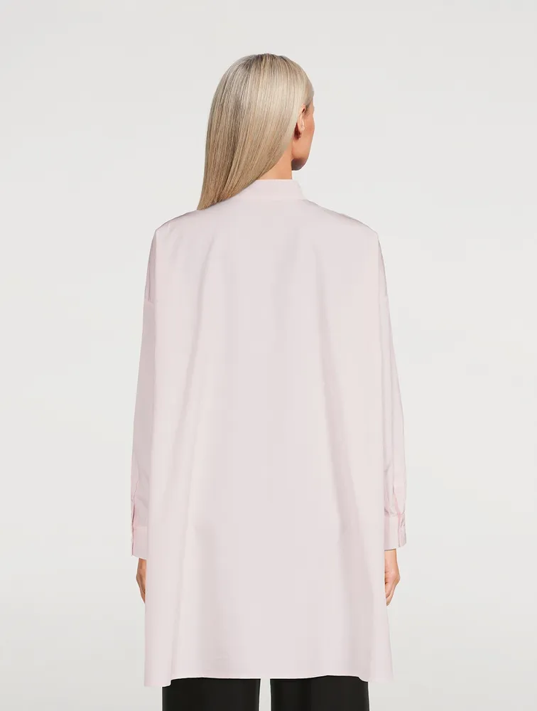 Cotton Poplin A-Line Shirt