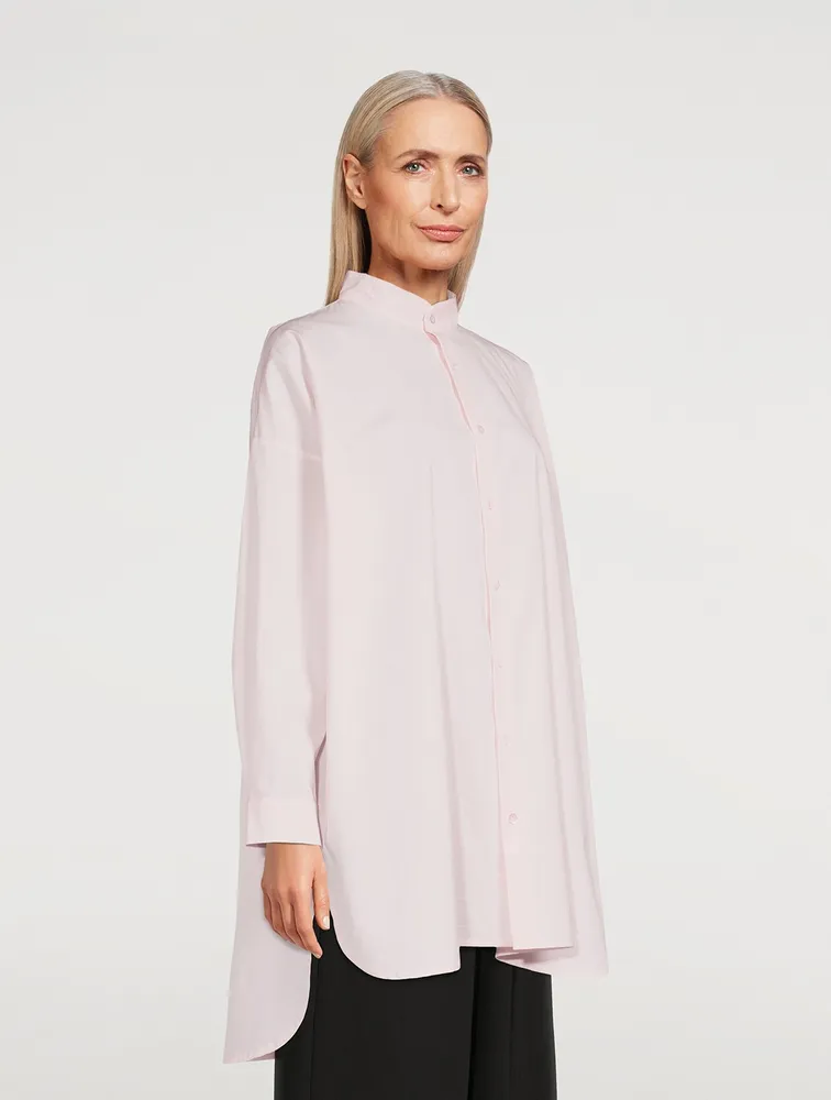 Cotton Poplin A-Line Shirt