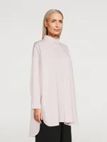 Cotton Poplin A-Line Shirt