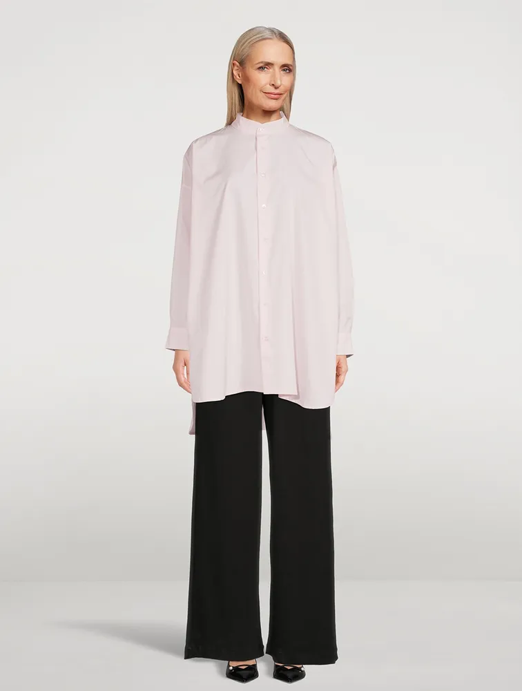 Cotton Poplin A-Line Shirt