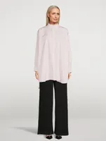 Cotton Poplin A-Line Shirt