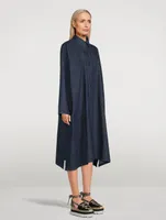 Denim A-Line Shirt Dress