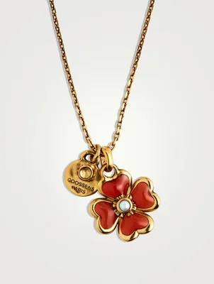 24K Gold Plated Talisman Four-Leaf Clover Necklace