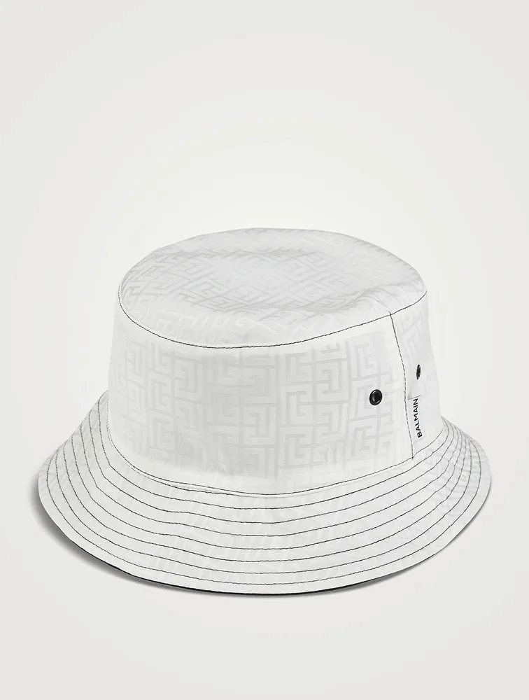 Reversible Mini Monogram Satin Bucket Hat