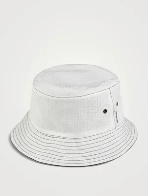 Reversible Mini Monogram Satin Bucket Hat